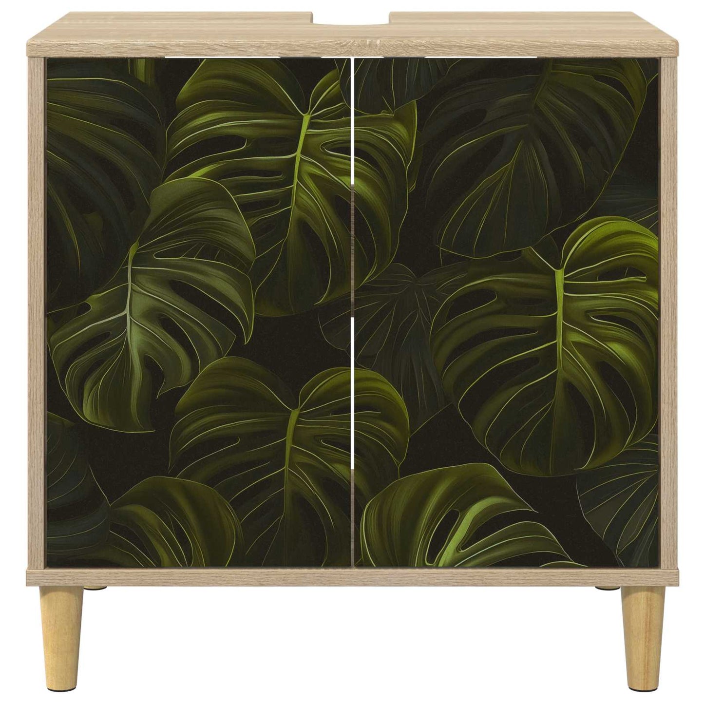 vidaXL Ντουλάπι Μπάνιου ELBURG Sonoma 60 x 40 x 60 εκ