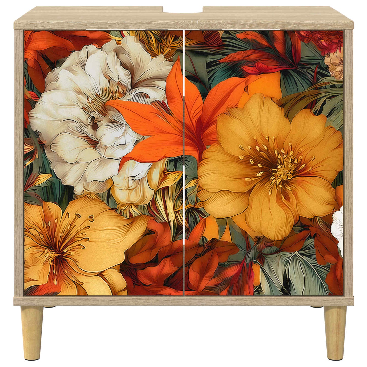 vidaXL Ντουλάπι Μπάνιου GENNEP Sonoma 60 x 40 x 60 εκ