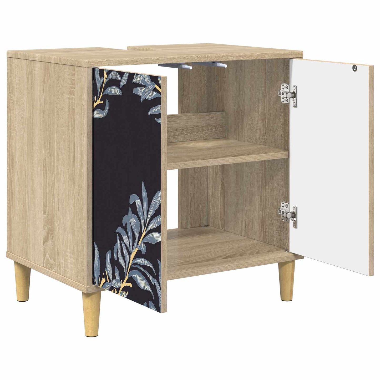 vidaXL Ντουλάπι Μπάνιου DOKKUM Sonoma 60 x 40 x 60 εκ