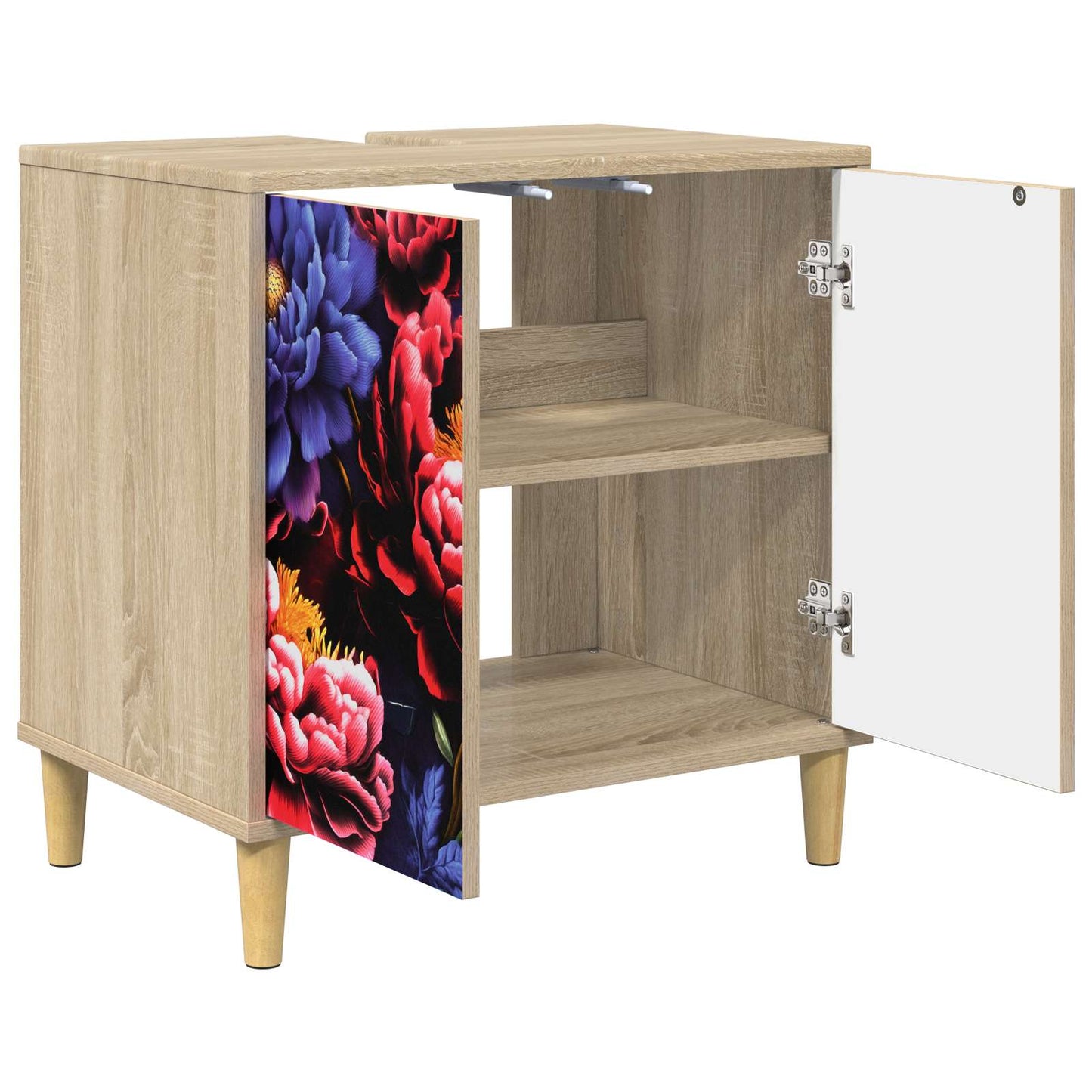 vidaXL Ντουλάπι Μπάνιου KIEL Sonoma 60 x 40 x 60 εκ Επεξεργασμένο Ξύλο