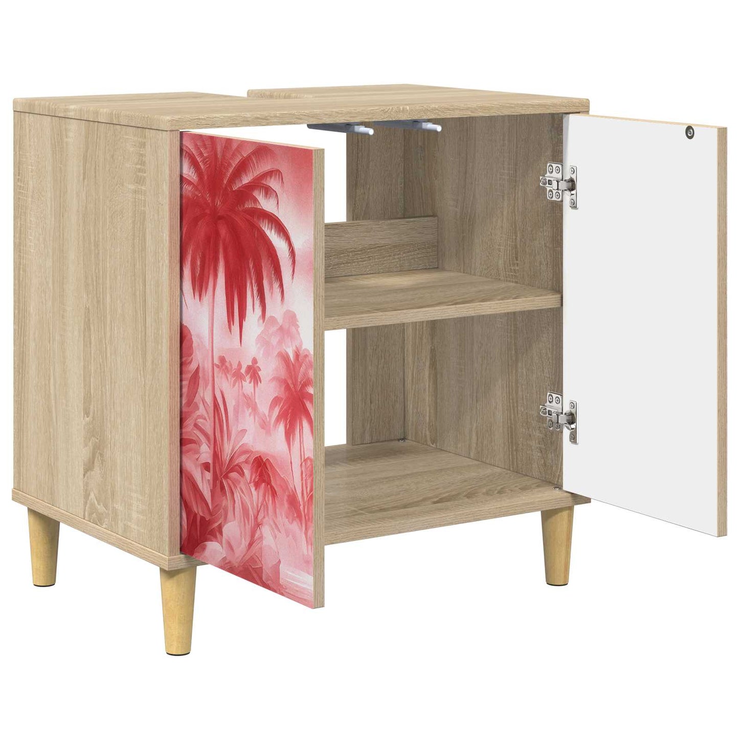 vidaXL Ντουλάπι Μπάνιου AACHEN Sonoma 60 x 40 x 60 εκ