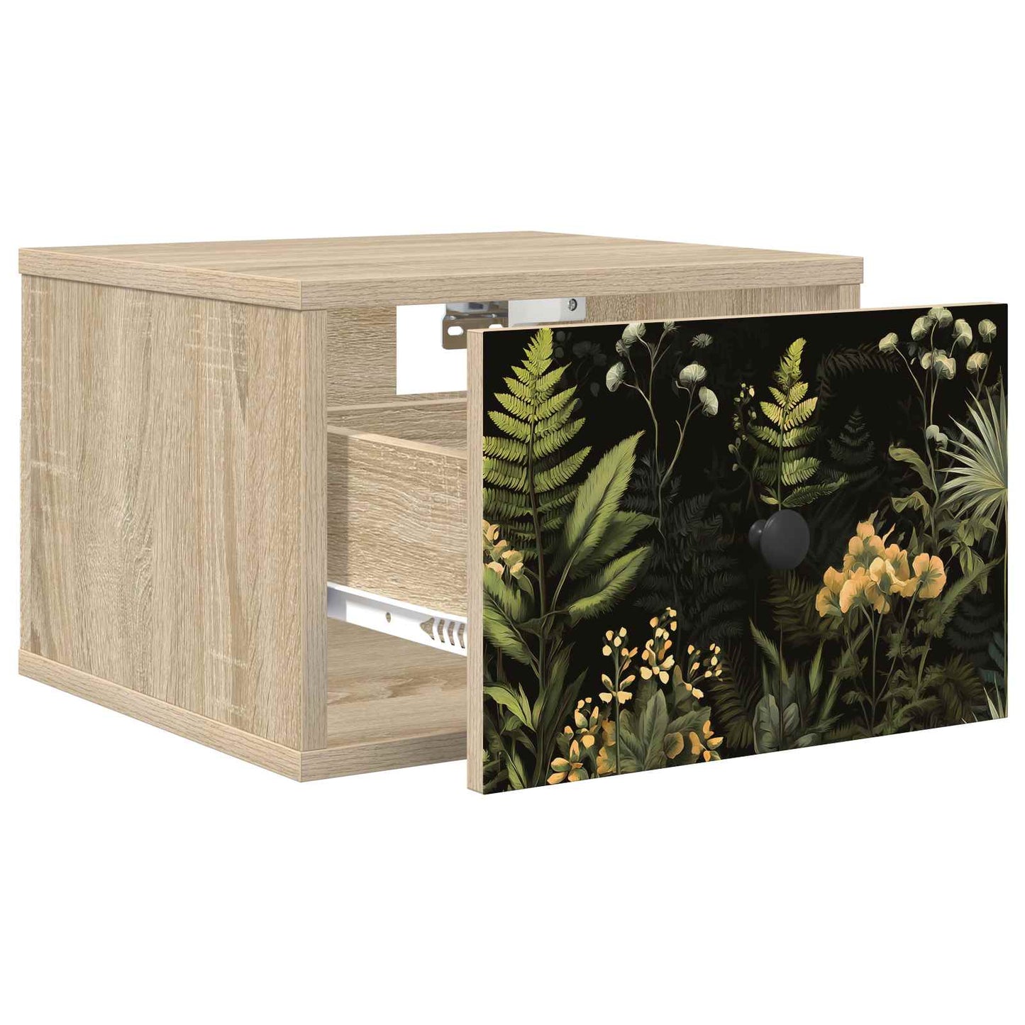vidaXL Τοίχου κομοδίνο RHENEN 2 τμχ. Sonoma Δρυς 36 x 33 x 25 εκ.