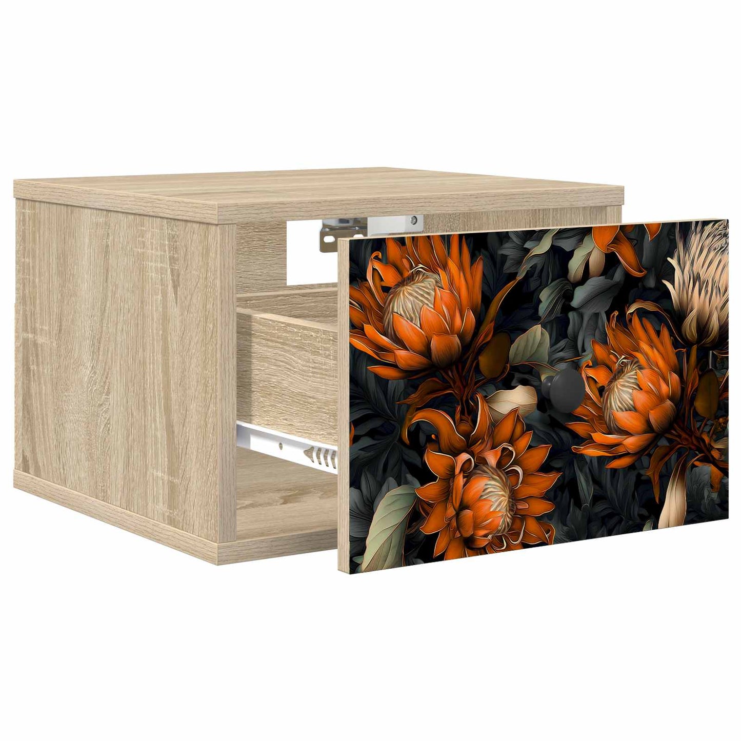 vidaXL Τοίχου κομοδίνο LOCHEM Sonoma Δρυς 36 x 33 x 25 εκ.