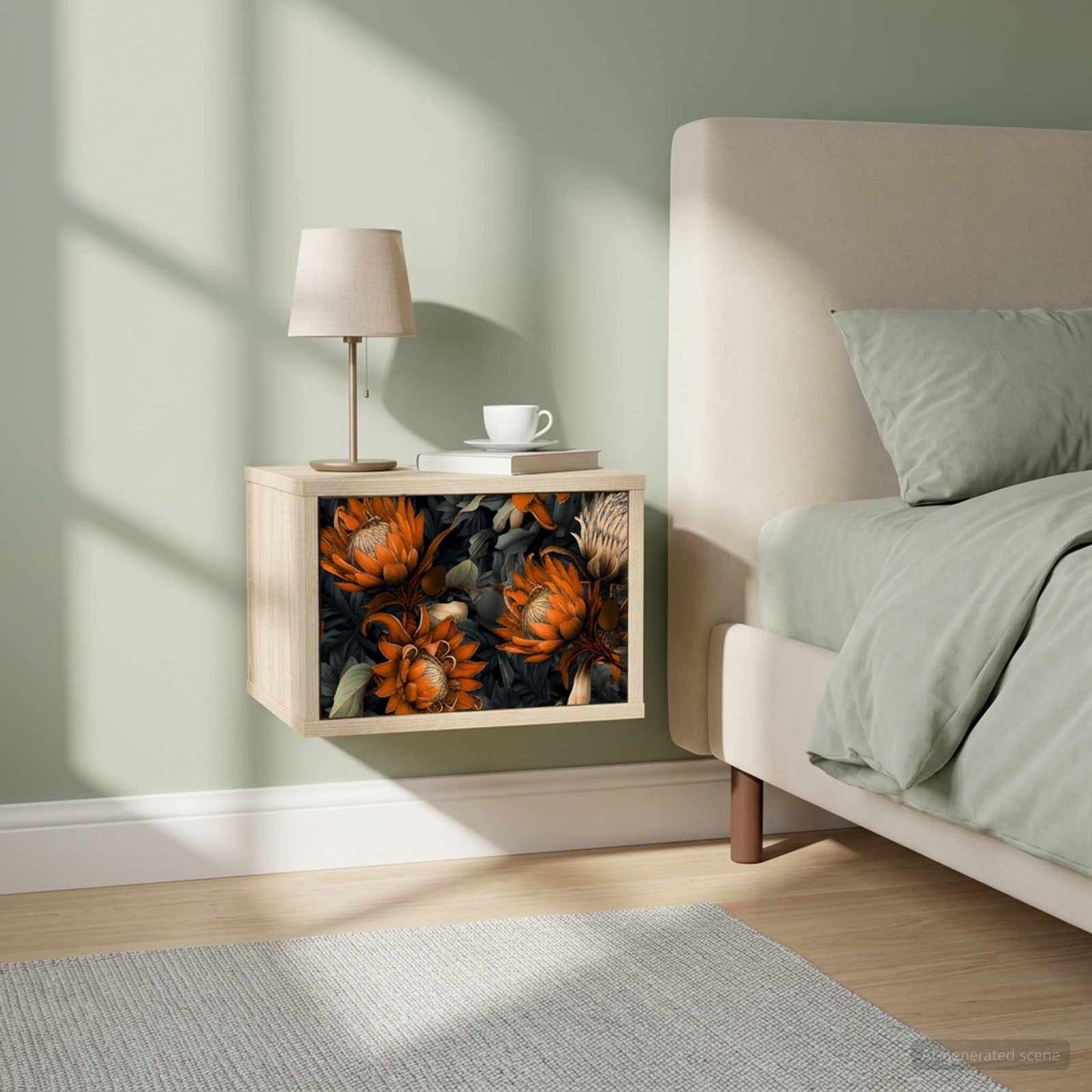 vidaXL Τοίχου κομοδίνο LOCHEM 2 τμχ. Sonoma Δρυς 36 x 33 x 25 εκ.