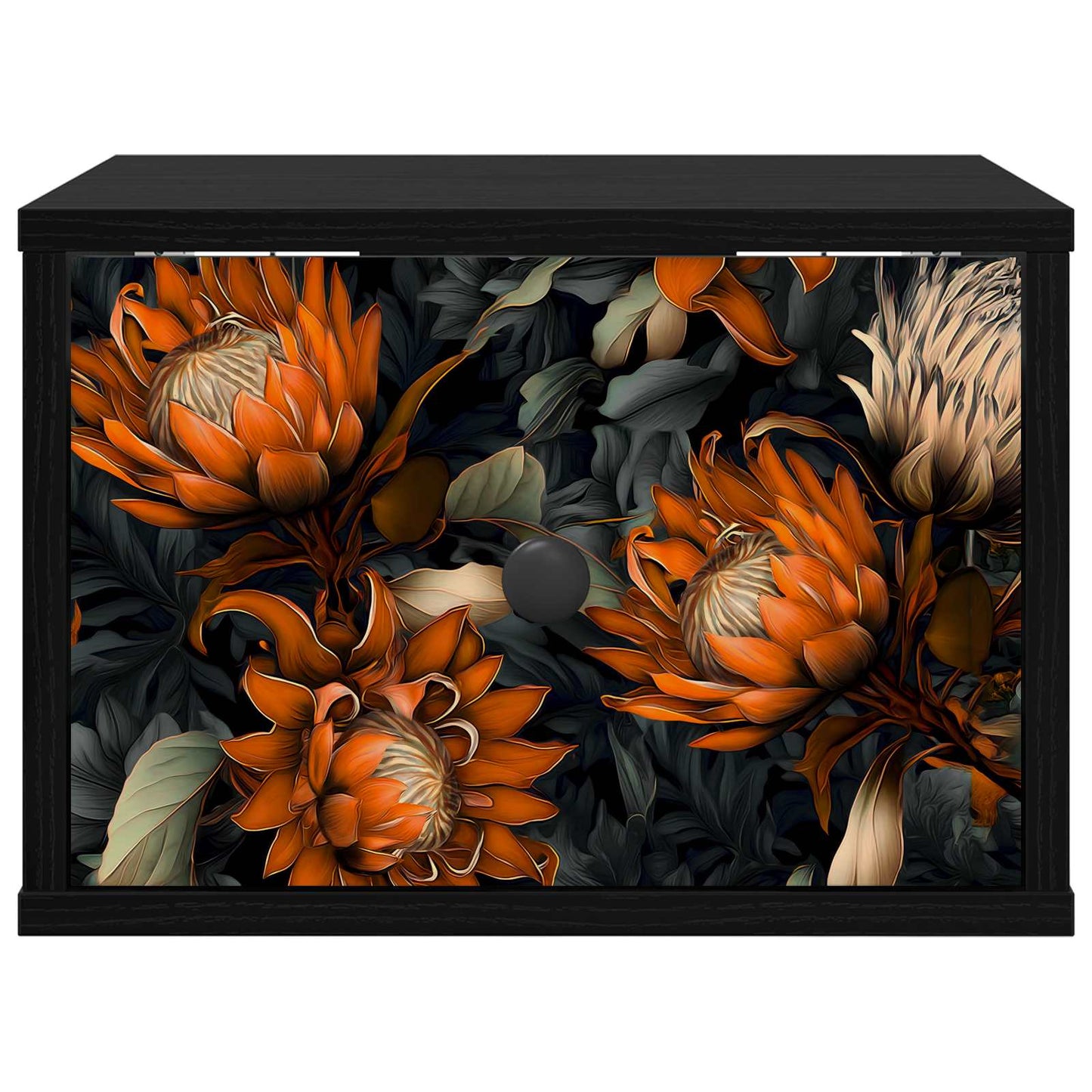 vidaXL Τοίχου κομοδίνο LOCHEM 2 τμχ. Μαύρη Δρυς 36 x 33 x 25 εκ.