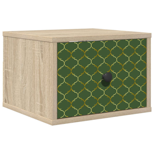 vidaXL Τοίχου κομοδίνο GELEEN Sonoma Δρυς 36 x 33 x 25 εκ.