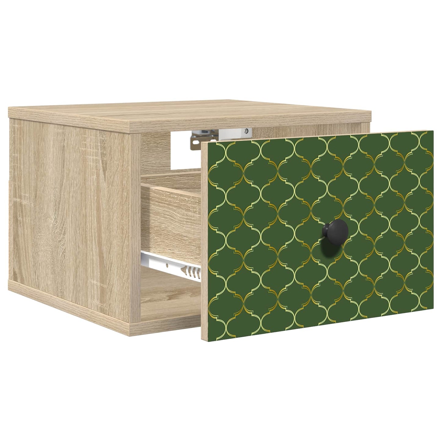 vidaXL Τοίχου κομοδίνο GELEEN 2 τμχ. Sonoma Δρυς 36 x 33 x 25 εκ.