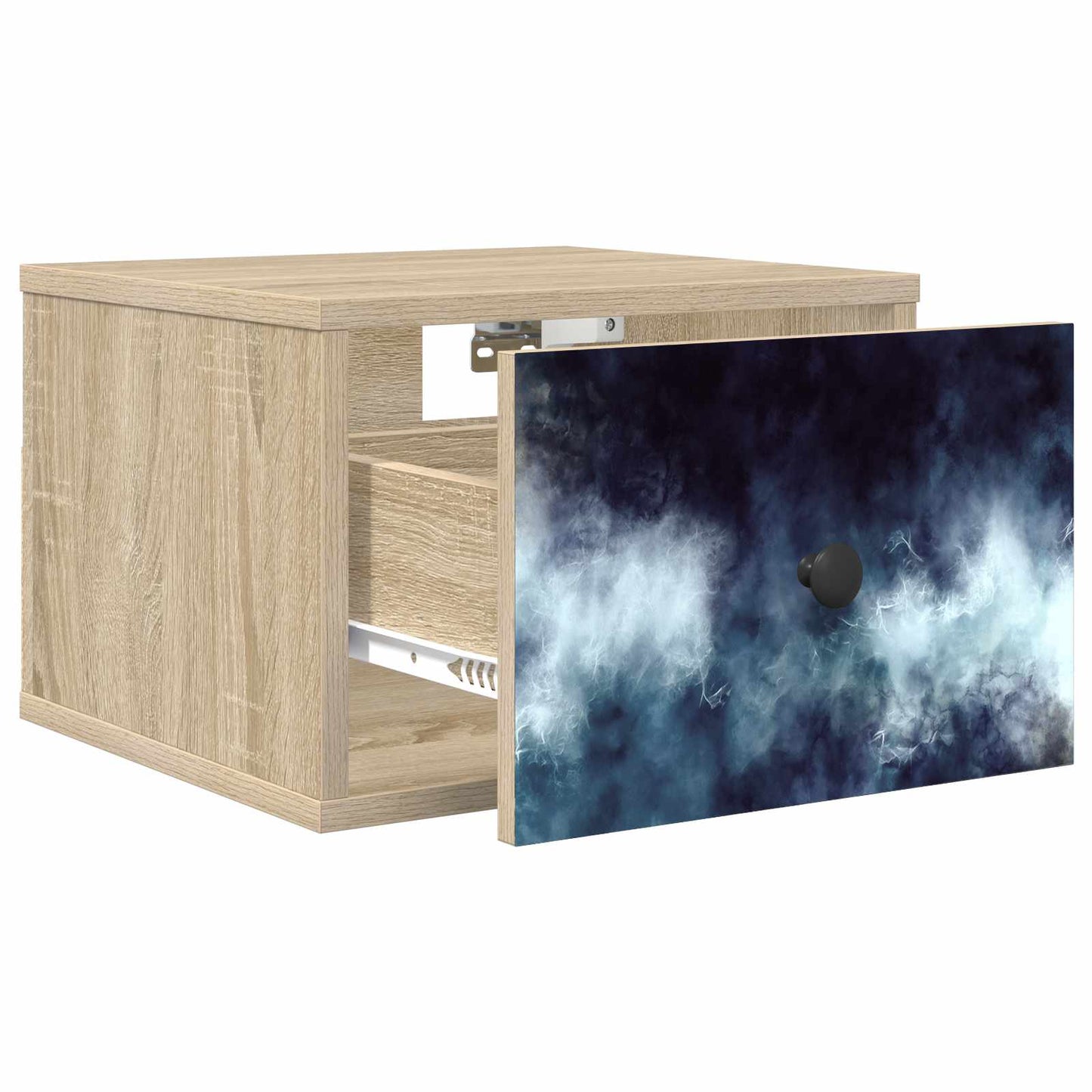 vidaXL Τοίχου κομοδίνο RAALTE 2 τμχ. Sonoma Δρυς 36 x 33 x 25 εκ.