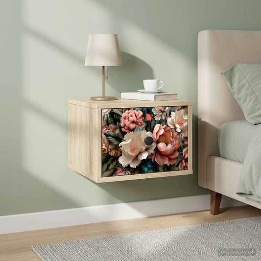 vidaXL Τοίχου κομοδίνο BORNE Sonoma Δρυς 36 x 33 x 25 εκ.