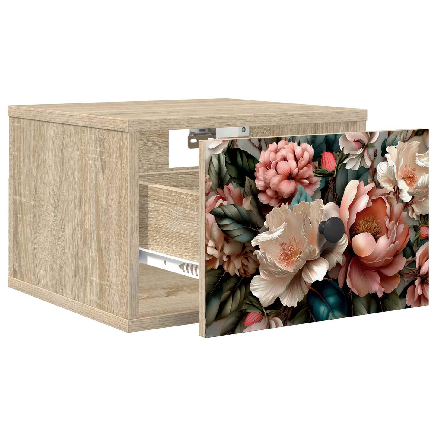 vidaXL Τοίχου κομοδίνο BORNE Sonoma Δρυς 36 x 33 x 25 εκ.
