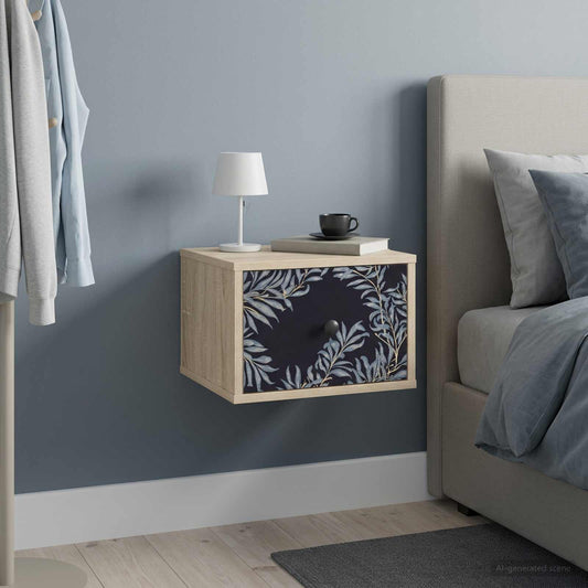 vidaXL Τοίχου κομοδίνο DOKKUM Sonoma Δρυς 36 x 33 x 25 εκ.