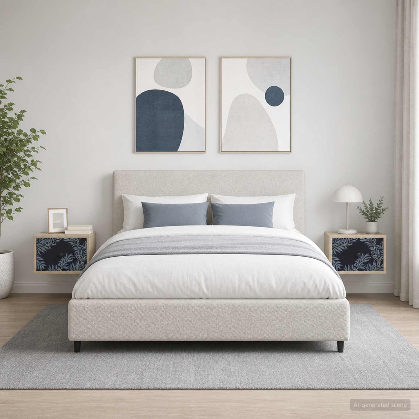 vidaXL Τοίχου κομοδίνο DOKKUM 2 τμχ. Sonoma Δρυς 36 x 33 x 25 εκ.