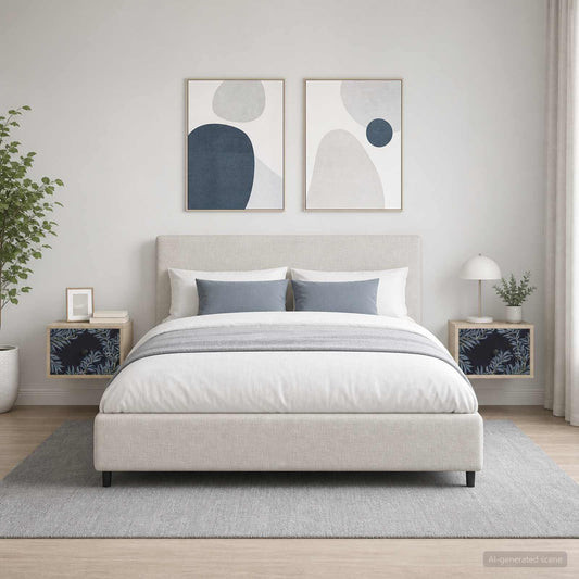 vidaXL Τοίχου κομοδίνο DOKKUM 2 τμχ. Sonoma Δρυς 36 x 33 x 25 εκ.