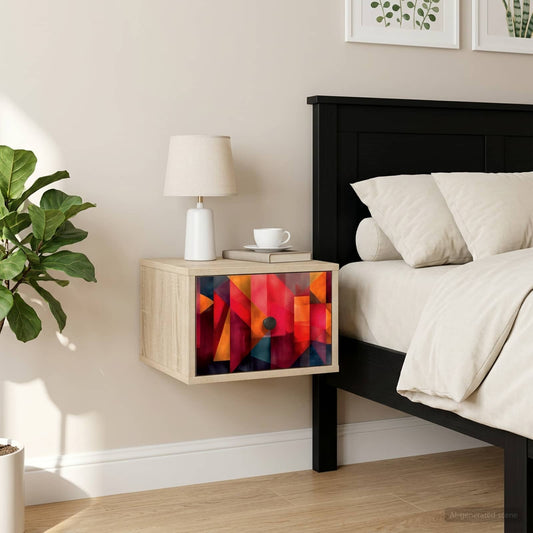 vidaXL Τοίχου κομοδίνο HEESCH Sonoma Δρυς 36 x 33 x 25 εκ.