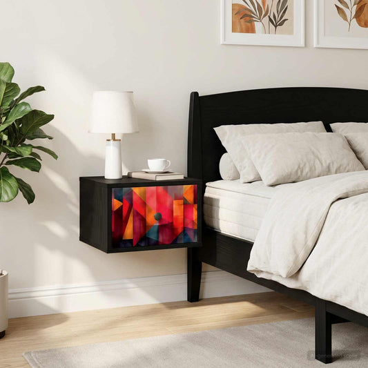 vidaXL Τοίχου κομοδίνο HEESCH Μαύρη Δρυς 36 x 33 x 25 εκ.