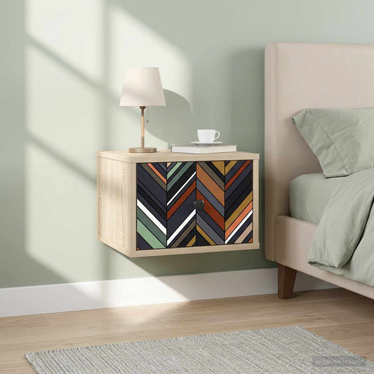 vidaXL Τοίχου κομοδίνο OMMEN Sonoma Δρυς 36 x 33 x 25 εκ.