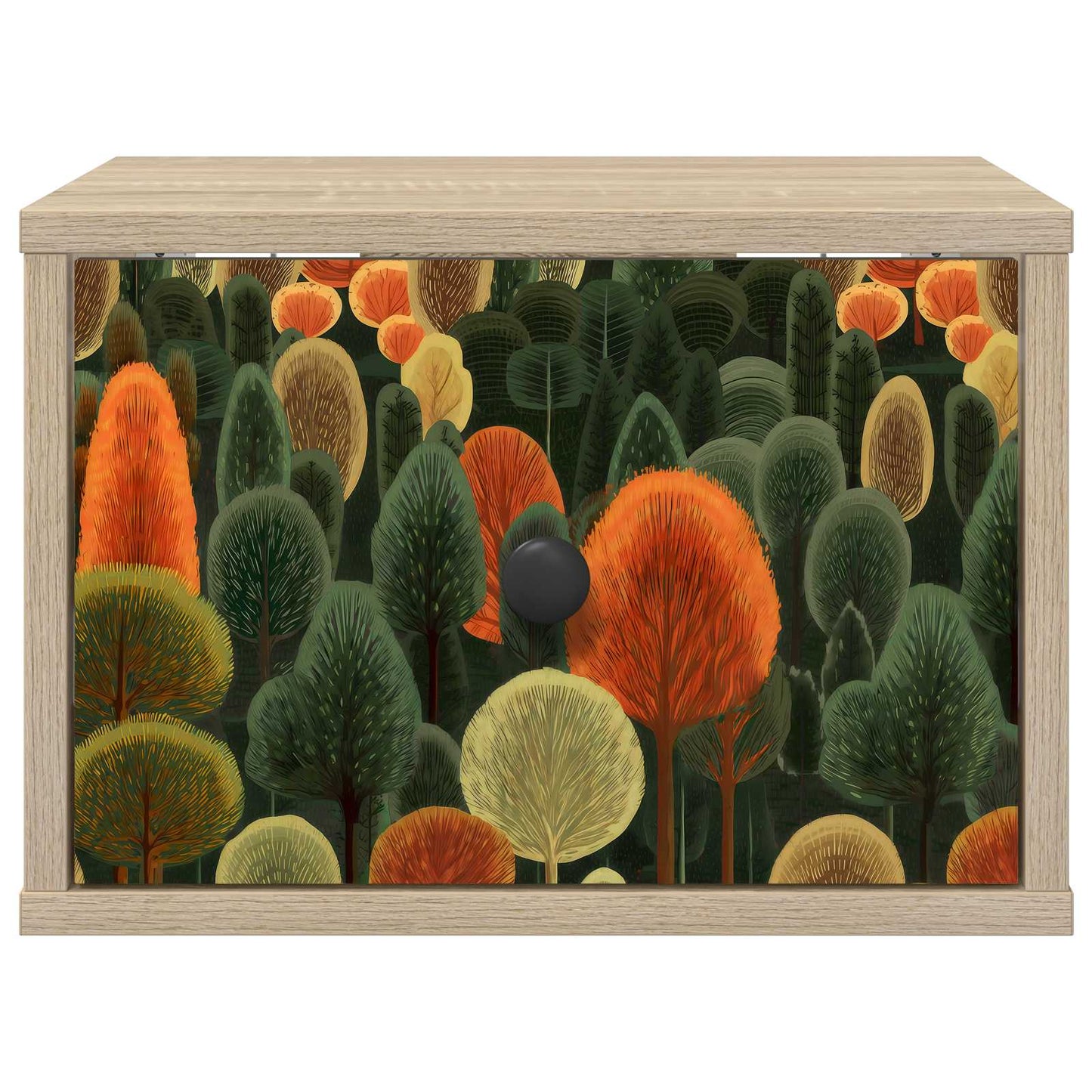 vidaXL Τοίχου κομοδίνο ZAANDAM Sonoma Δρυς 36 x 33 x 25 εκ.
