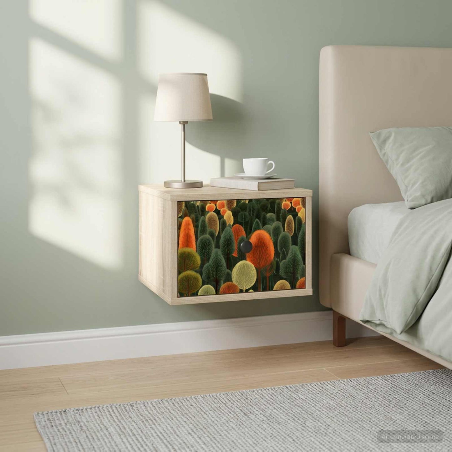 vidaXL Τοίχου κομοδίνο ZAANDAM 2 τμχ. Sonoma Δρυς 36 x 33 x 25 εκ.