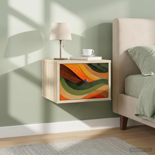 vidaXL Τοίχου κομοδίνο BONN Sonoma Δρυς 36 x 33 x 25 εκ.