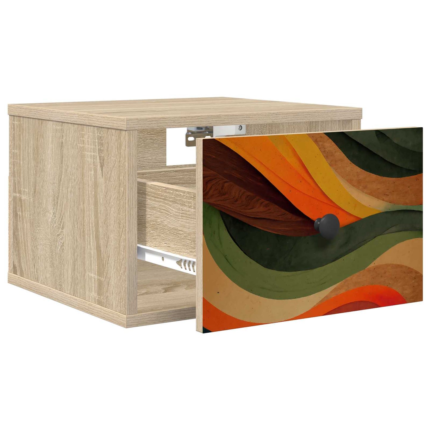 vidaXL Τοίχου κομοδίνο BONN Sonoma Δρυς 36 x 33 x 25 εκ.