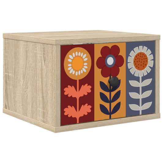 vidaXL Τοίχου κομοδίνο ESSEN Sonoma Δρυς 36 x 33 x 25 εκ.