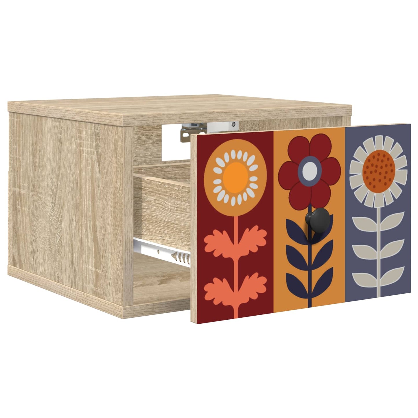 vidaXL Τοίχου κομοδίνο ESSEN 2 τμχ. Sonoma Δρυς 36 x 33 x 25 εκ.