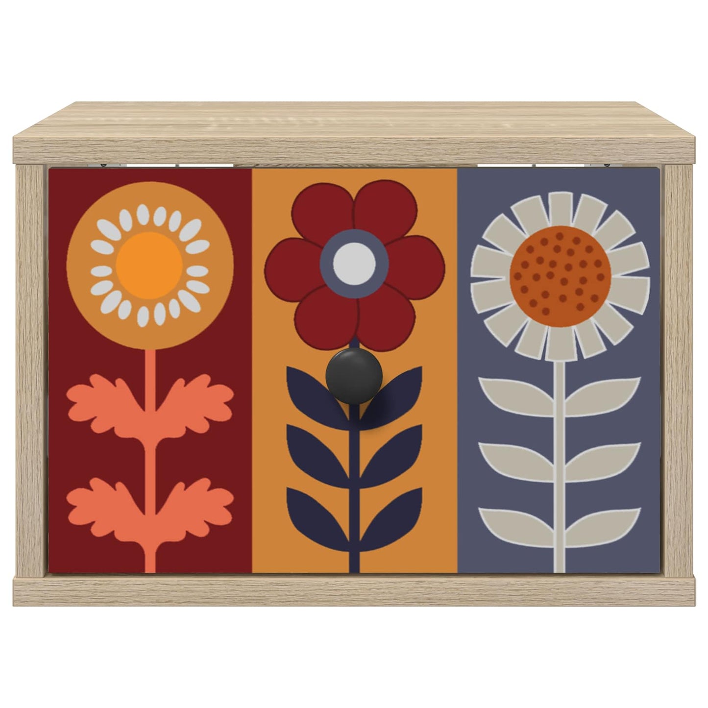 vidaXL Τοίχου κομοδίνο ESSEN 2 τμχ. Sonoma Δρυς 36 x 33 x 25 εκ.