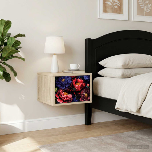 vidaXL Τοίχου κομοδίνο KIEL Sonoma Δρυς 36 x 33 x 25 εκ.