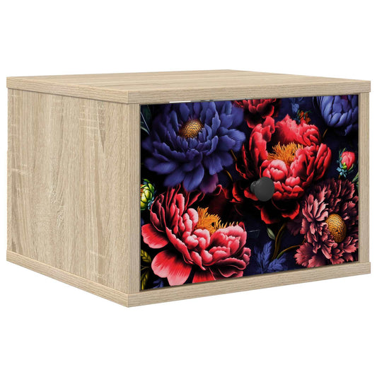 vidaXL Τοίχου κομοδίνο KIEL Sonoma Δρυς 36 x 33 x 25 εκ.