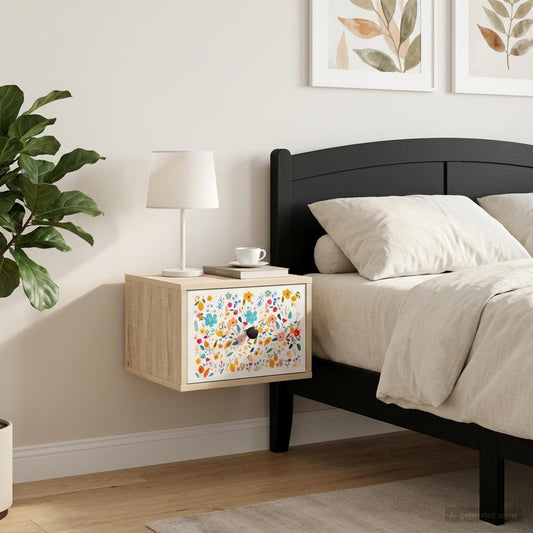 vidaXL Τοίχου κομοδίνο MAINZ Sonoma Δρυς 36 x 33 x 25 εκ.