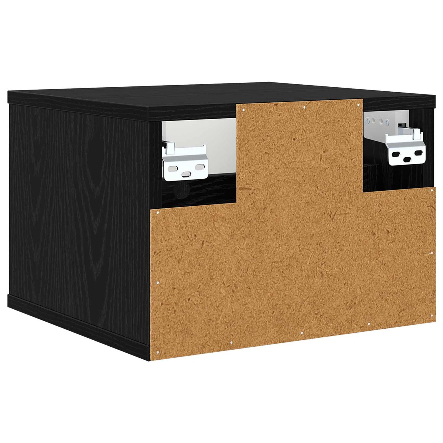 vidaXL Τοίχου κομοδίνο MAINZ Μαύρη Δρυς 36 x 33 x 25 εκ.