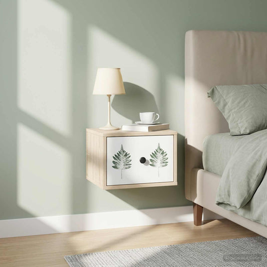 vidaXL Τοίχου κομοδίνο HANAU Sonoma Δρυς 36 x 33 x 25 εκ.