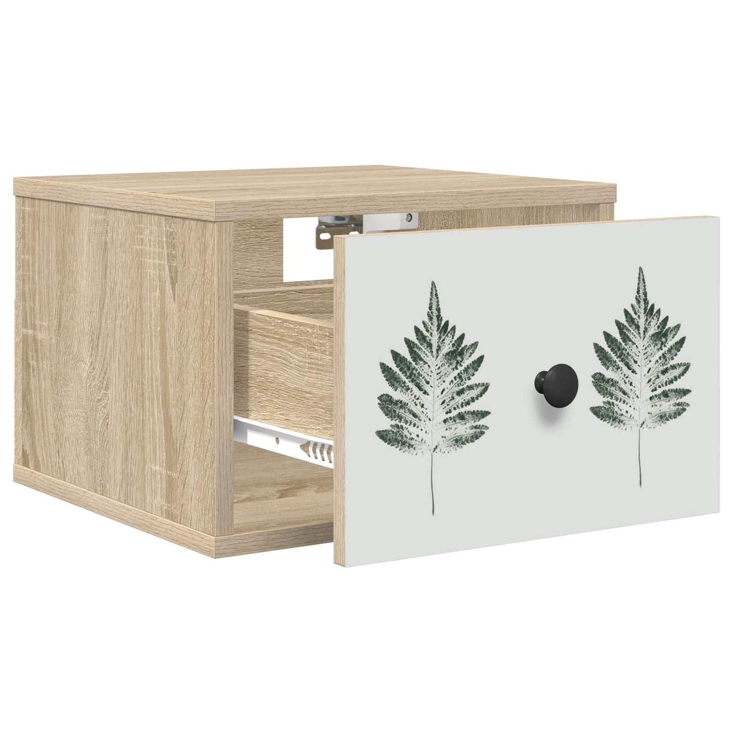 vidaXL Τοίχου κομοδίνο HANAU Sonoma Δρυς 36 x 33 x 25 εκ.