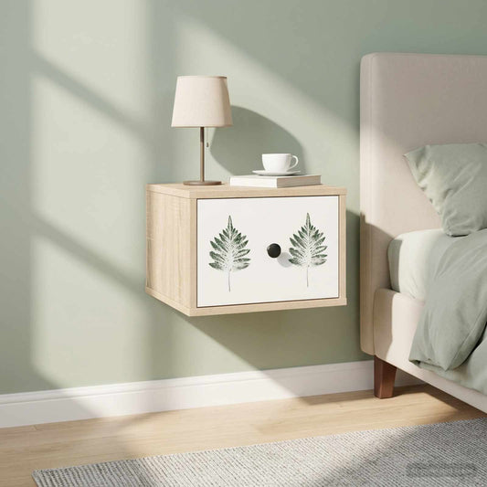 vidaXL Τοίχου κομοδίνο HANAU 2 τμχ. Sonoma Δρυς 36 x 33 x 25 εκ.