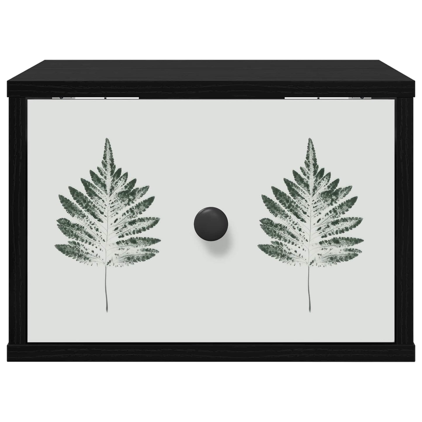 vidaXL Τοίχου κομοδίνο HANAU 2 τμχ. Μαύρη Δρυς 36 x 33 x 25 εκ.