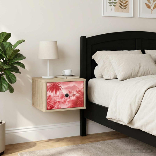 vidaXL Τοίχου κομοδίνο AACHEN Sonoma Δρυς 36 x 33 x 25 εκ.