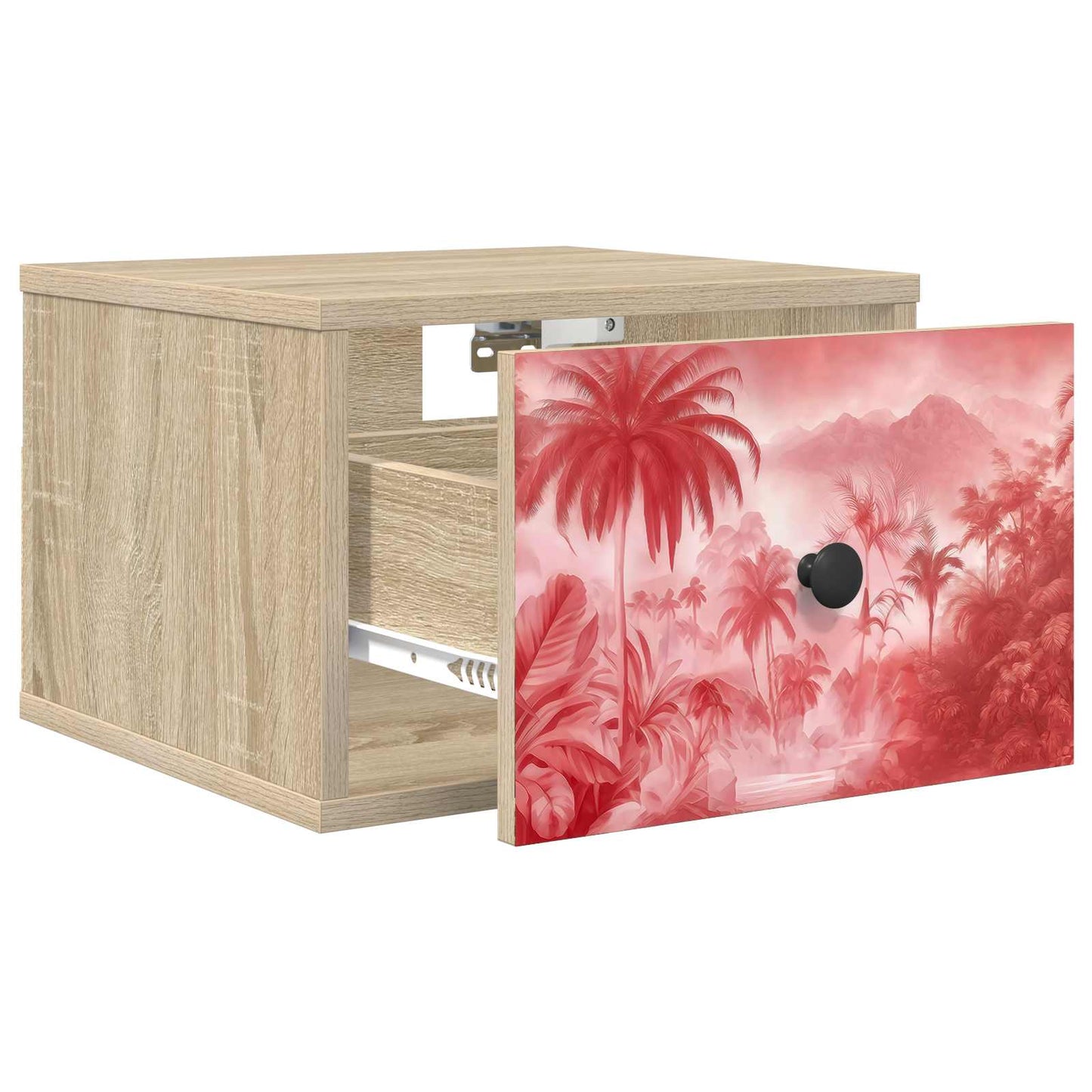 vidaXL Τοίχου κομοδίνο AACHEN Sonoma Δρυς 36 x 33 x 25 εκ.