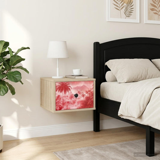 vidaXL Τοίχου κομοδίνο AACHEN 2 τμχ. Sonoma Δρυς 36 x 33 x 25 εκ.