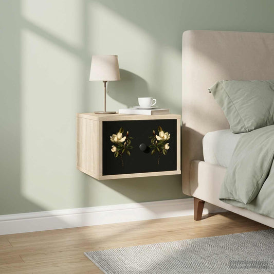 vidaXL Τοίχου κομοδίνο BREMEN 2 τμχ. Sonoma Δρυς 36 x 33 x 25 εκ.