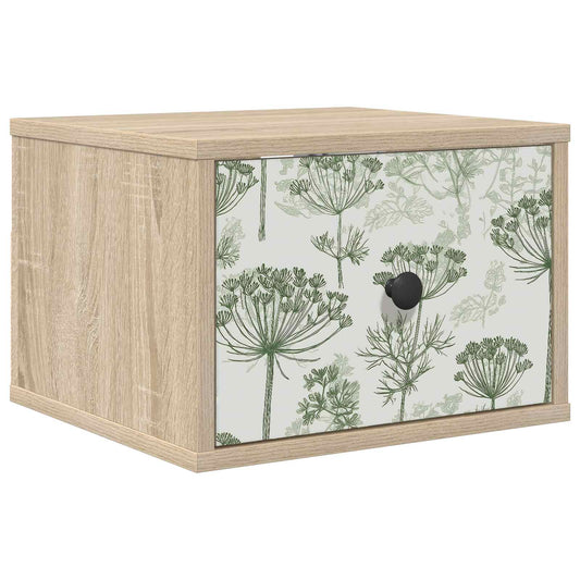 vidaXL Τοίχου κομοδίνο GOTHA Sonoma Δρυς 36 x 33 x 25 εκ.