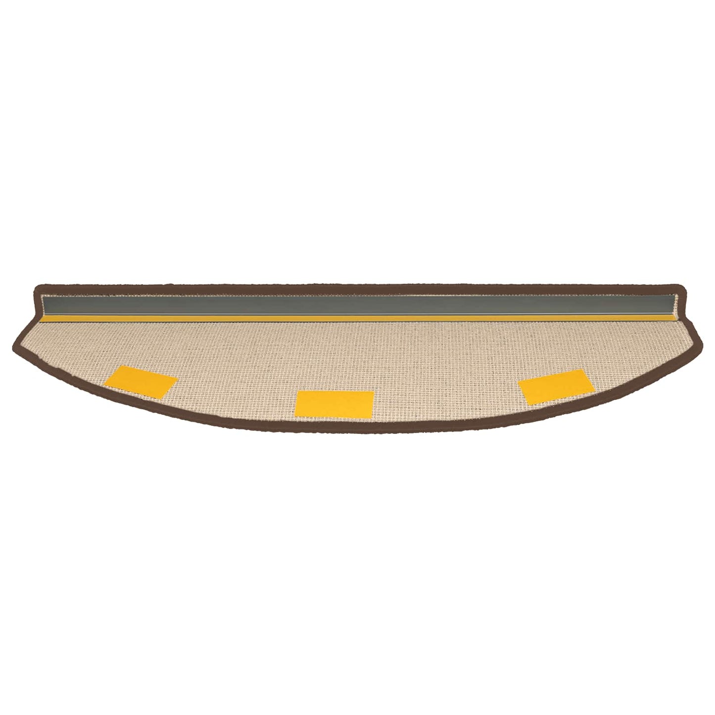vidaXL Αυτοκόλλητα Ματ Σκαλοπατιών 15 τμχ. 80 x 24,5 x 3,5 εκ. Καφετί
