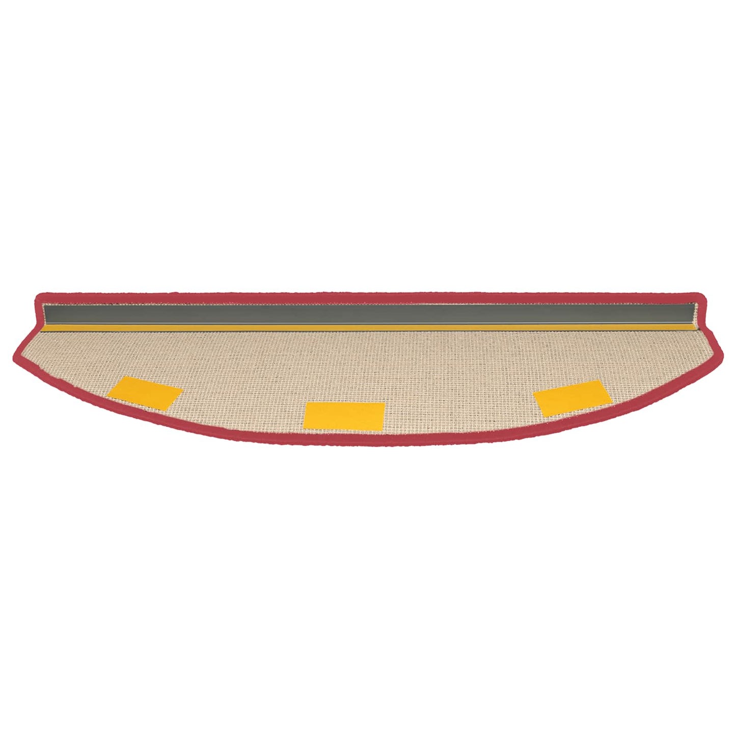 vidaXL Αυτοκόλλητα Ματ Σκαλοπατιών 15 τμχ. 80 x 24,5 x 3,5 εκ. Κόκκινο