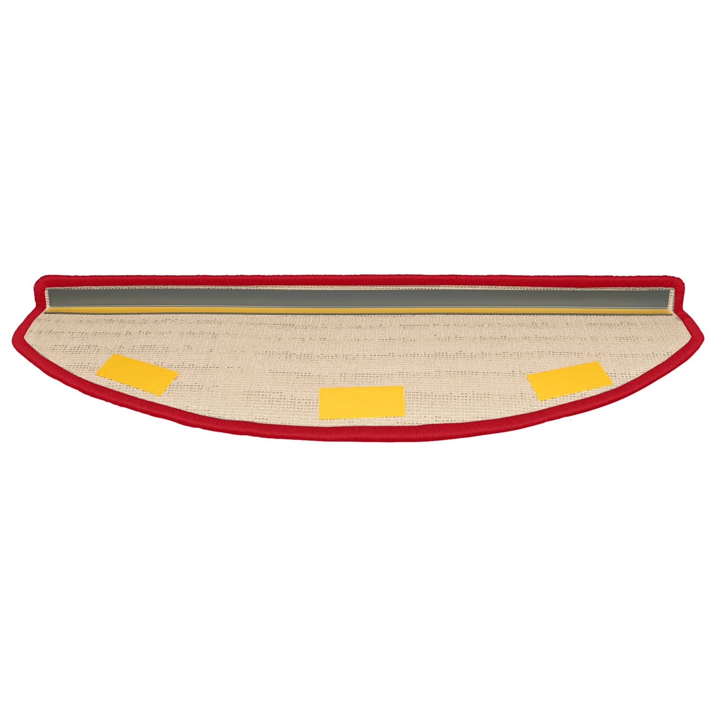 vidaXL Αυτοκόλλητα Ματ Σκαλοπατιών 15 τμχ. 80 x 24,5 x 3,5 εκ. Κόκκινο