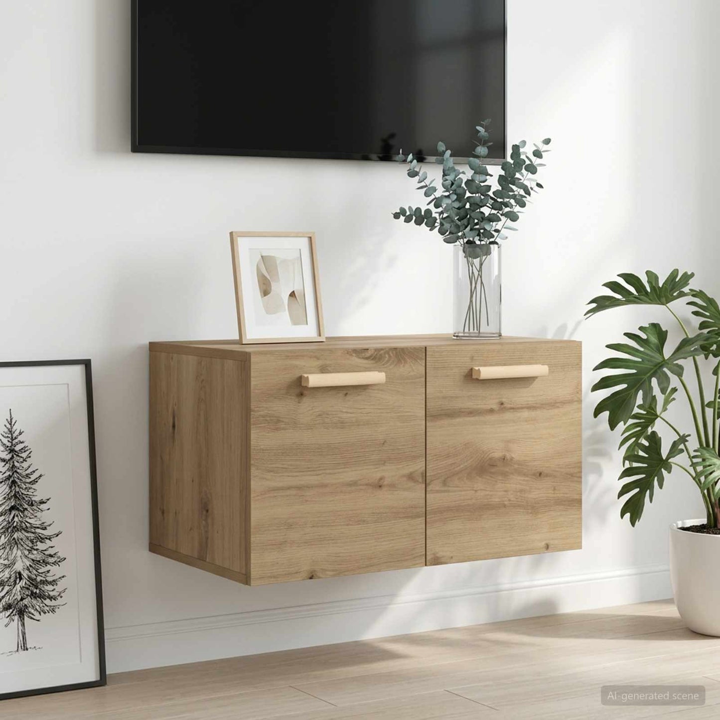vidaXL Ντουλάπα Τοίχου 60 x 36,5 x 35 cm Επεξεργασμένο Ξύλο