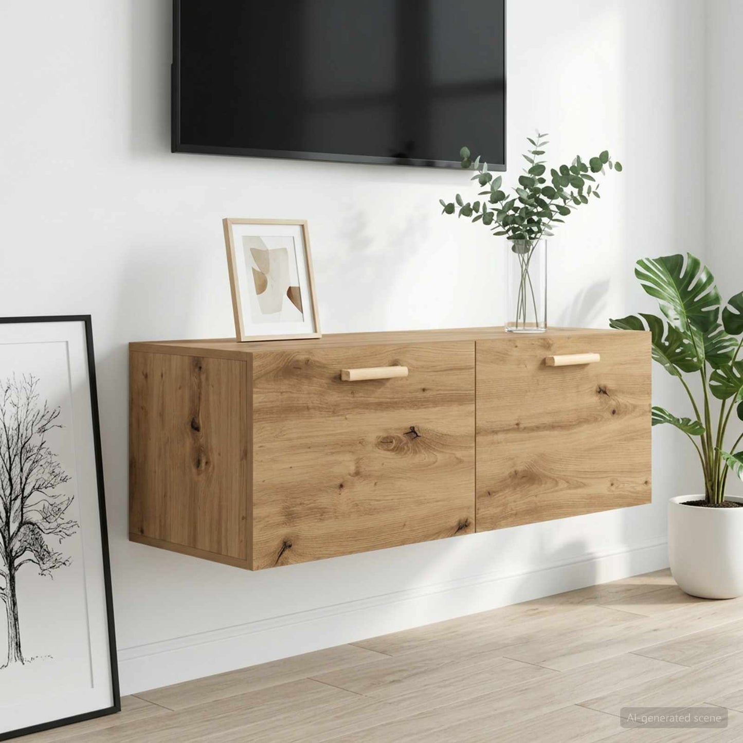 vidaXL Ντουλάπα Τοίχου 100 x 36,5 x 35 cm Επεξεργασμένο Ξύλο
