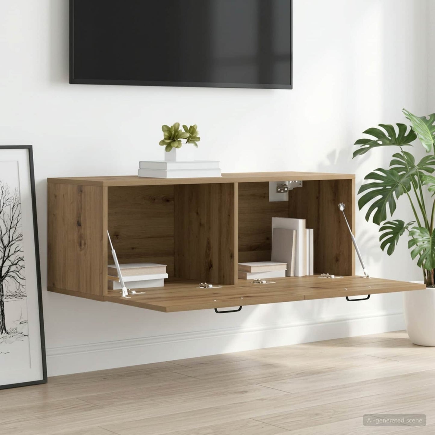 vidaXL Ντουλάπα Τοίχου 100 x 36,5 x 35 cm Επεξεργασμένο Ξύλο
