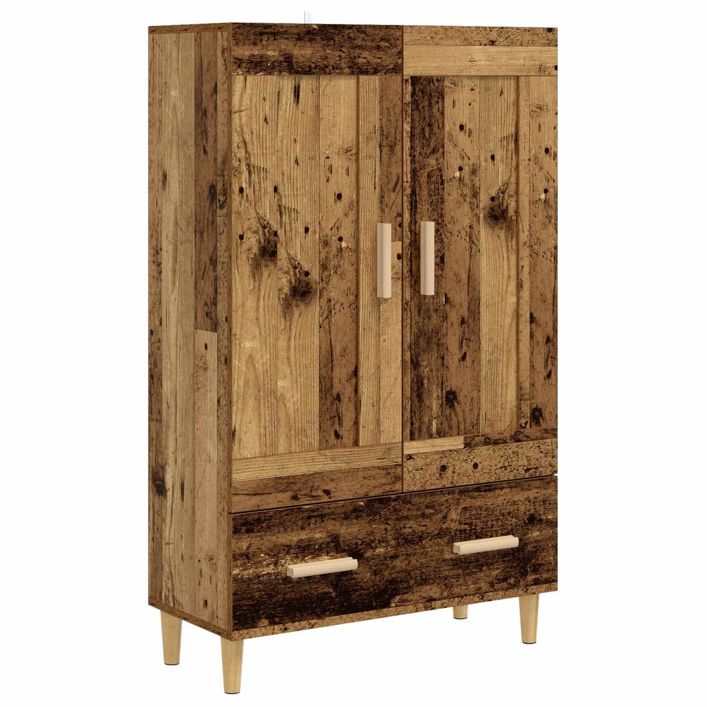 vidaXL Highboard Παλαιωμένο ξύλο 70 x 31 x 115 εκ Επεξεργασμένο Ξύλο