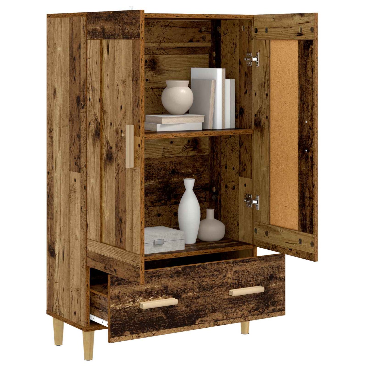 vidaXL Highboard Παλαιωμένο ξύλο 70 x 31 x 115 εκ Επεξεργασμένο Ξύλο