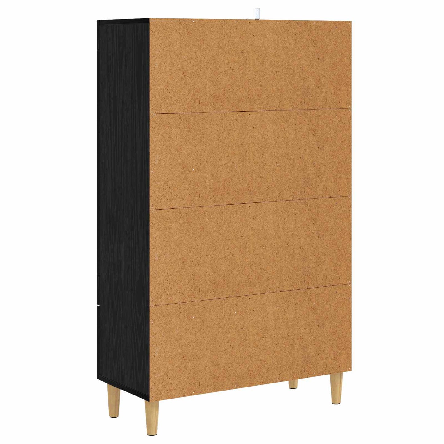vidaXL Highboard Μαύρη Δρυς 70 x 31 x 115 εκ Επεξεργασμένο Ξύλο