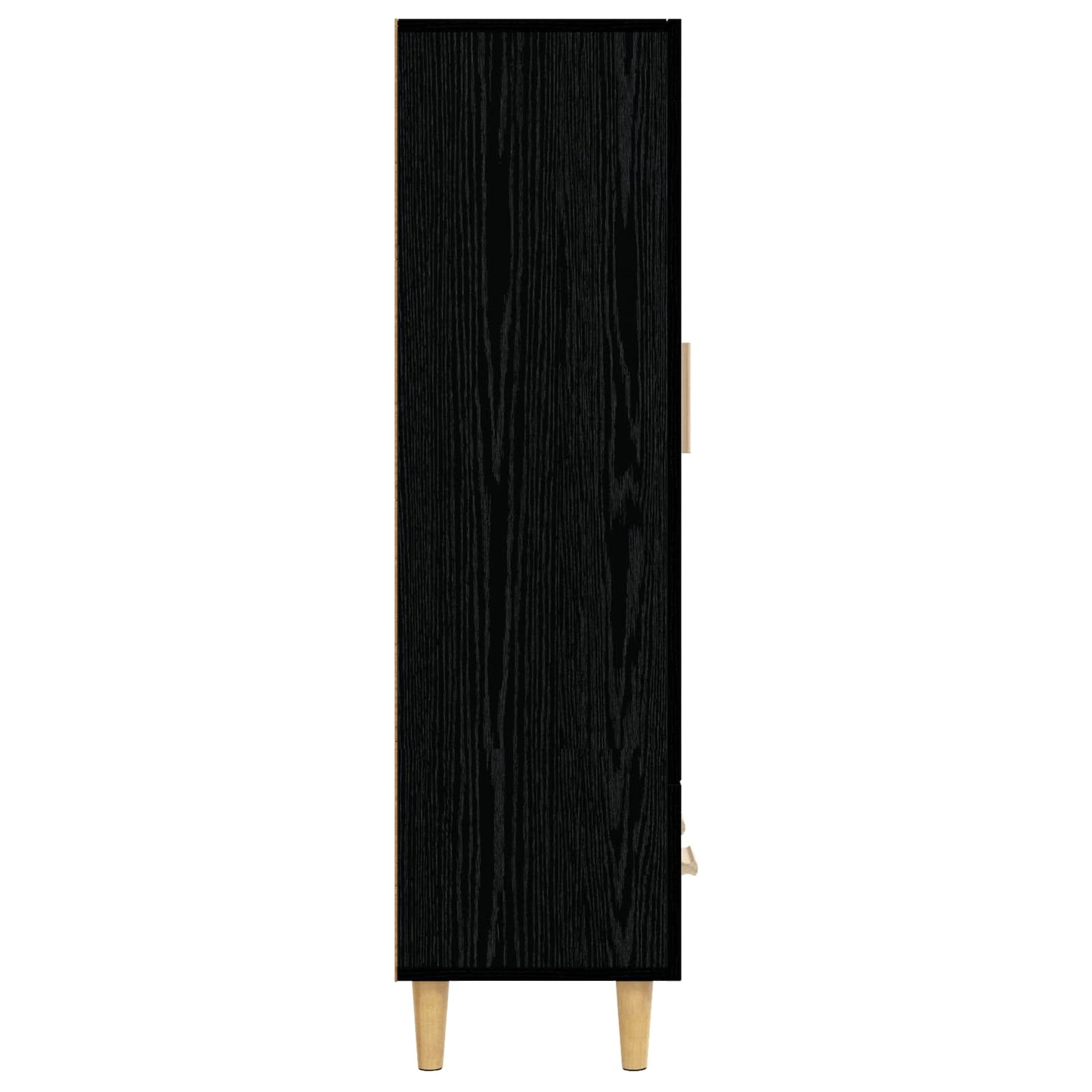 vidaXL Highboard Μαύρη Δρυς 70 x 31 x 115 εκ Επεξεργασμένο Ξύλο